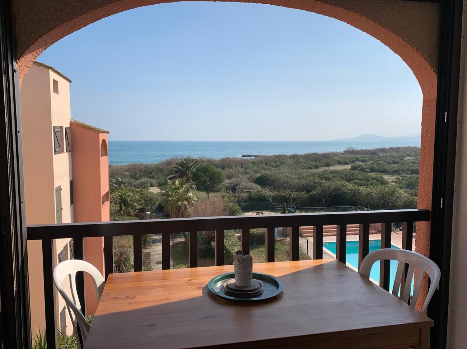 Tropique : Appart Vue Mer Et Piscine Saint-Cyprien  Εξωτερικό φωτογραφία